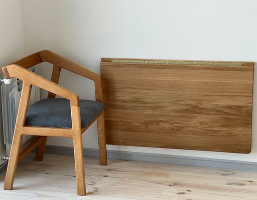 202407 オーク 壁デスク 折りたたみ デスク 家庭用 事務室 事務室 印刷 焼却