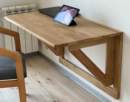 202407 オーク 壁デスク 折りたたみ デスク 家庭用 事務室 事務室 印刷 焼却