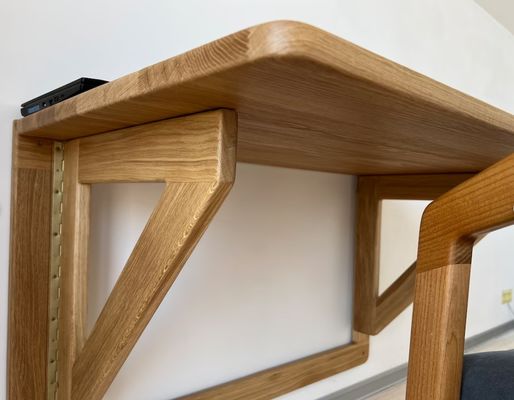 202407 オーク 壁デスク 折りたたみ デスク 家庭用 事務室 事務室 印刷 焼却