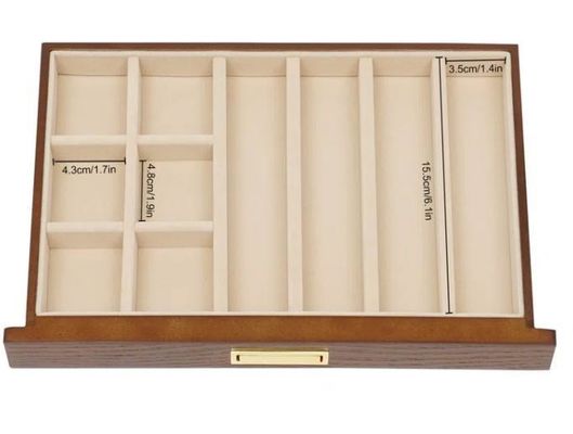 3 層 手作り クリスタルロック 宝石 オーガナイザー ケース イヤリング 指輪 ネックレス 時計