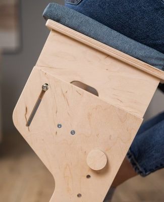 リビング 木製の膝の椅子 焼いた印刷 調整可能・個別化 ギフト