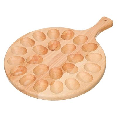 キッチン用品を保管するための24ホールの木製トレイ