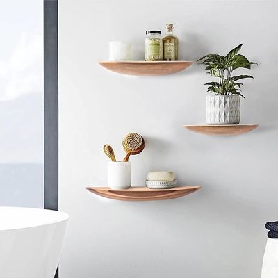 ギフトパッケージ セット 3 アカシア木の浮遊棚 リビングルーム ベッドルーム 農場