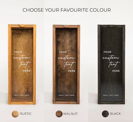 立方形 木製ワインボックス 彫刻 パーソナライズド ボトルボックス ユニークな誕生日プレゼント アイデア