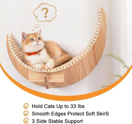 主な材料 松木 木製 月猫 棚 と 羽根 猫 壁棚 家具