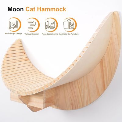 主な材料 松木 木製 月猫 棚 と 羽根 猫 壁棚 家具