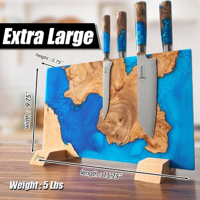 キッチン組織のための四角形エコフレンドリー竹磁性ナイフストライプ