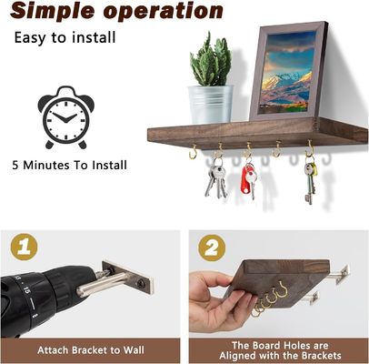 簡単に設置されたホームキーホルダーラック ハングリングオーガナイザー