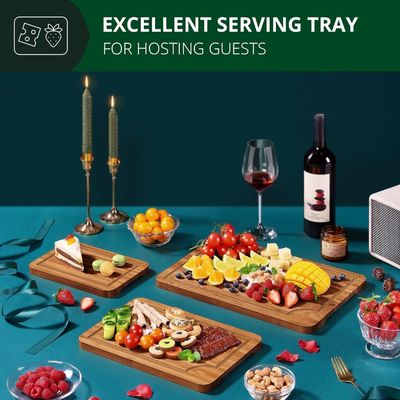 エクストラ 大きい 3 PC 工芸木切断板 キッチン 食事 準備 方形 16 x 1.8 x 12 インチ