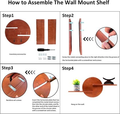 折りたたみのないラック 丸い装飾ディスプレイ 壁掛け棚 吊り棚 大量