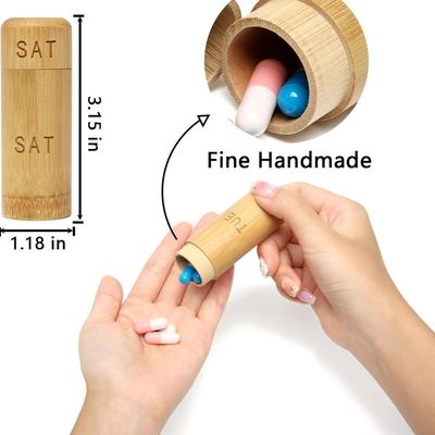 ビタミンとサプリメントのための環境に優しいデザインの錠剤ケース