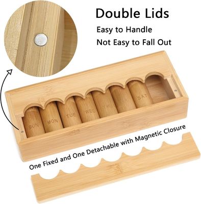 ビタミンとサプリメントのための環境に優しいデザインの錠剤ケース