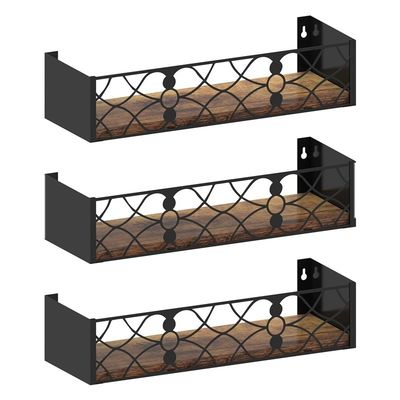 折りたたみのないラック 202406 リビング用 田舎風の装飾壁棚