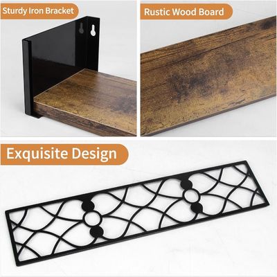 折りたたみのないラック 202406 リビング用 田舎風の装飾壁棚