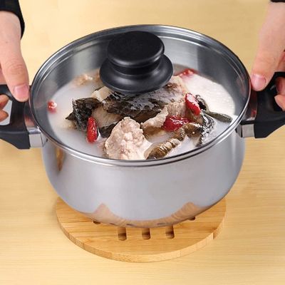 CLASSIC デザイン スタイル バンブー ホットパッド トリベット 天然 バンブー トリベット マット セット ホット 食器