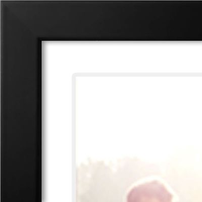 8X24 4X6 黒木製写真枠 破裂耐ガラス オーダーメイドロゴ