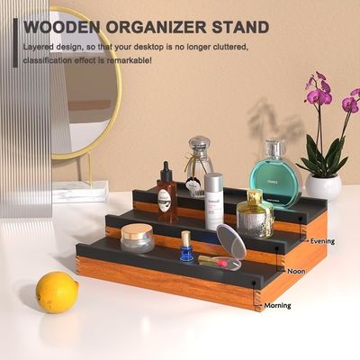 オーダーメイド ロゴ 受け入れられる 木製 コロニウム スタンド 隠されたコンプの香水オーガナイザー