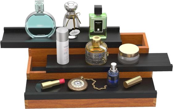 オーダーメイド ロゴ 受け入れられる 木製 コロニウム スタンド 隠されたコンプの香水オーガナイザー