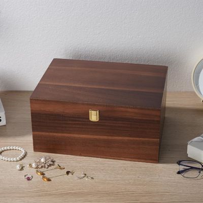 プリント ハンドリング グロシーラミネーション 木製収納箱 蓋付き コンペティティブ 11x 8.9x49