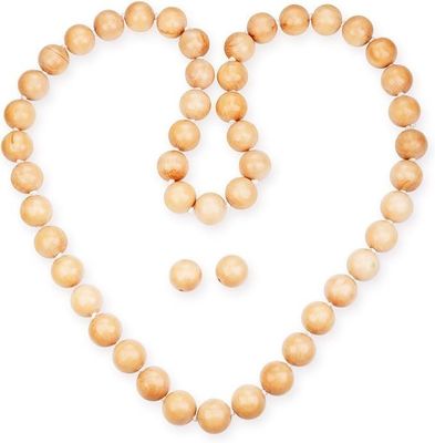 ハンドメイド 天然木のフーラ 体重調整運動フープ 8.4 x 8.4 x 4.1cm