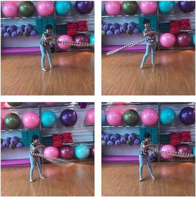 ハンドメイド 天然木のフーラ 体重調整運動フープ 8.4 x 8.4 x 4.1cm