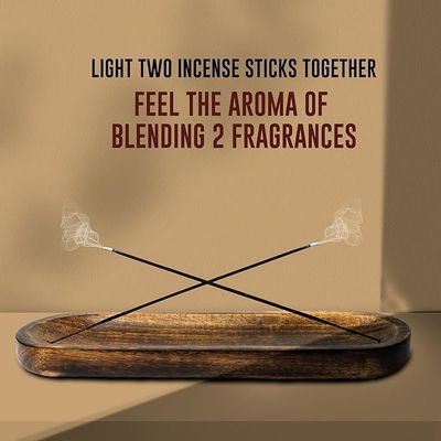 ギフト・クラフト 木製 茶色の香香 燃焼器 スタック 保持 トレイ 香りの部屋の装飾