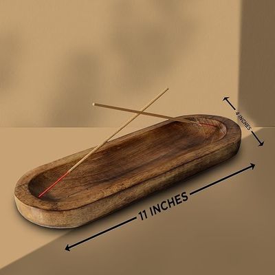 ギフト・クラフト 木製 茶色の香香 燃焼器 スタック 保持 トレイ 香りの部屋の装飾