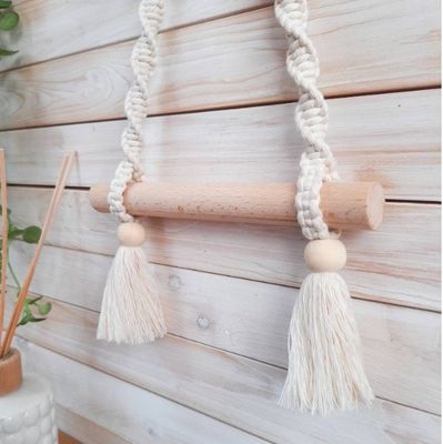 カスタムデザイン 木製バー トイレットペーパーホルダー 浴室スペース節約必需品