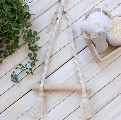 カスタムデザイン 木製バー トイレットペーパーホルダー 浴室スペース節約必需品