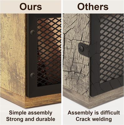 レトロブラウンビニールレコード収納箱 頑丈なLPレコードキャストと機能的なデザイン