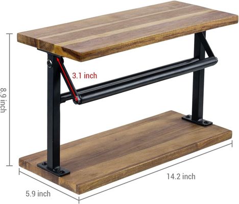 この固いアカシア木製紙タオルホルダーとトップディスプレイシェルフで キッチンをアップグレードしてください