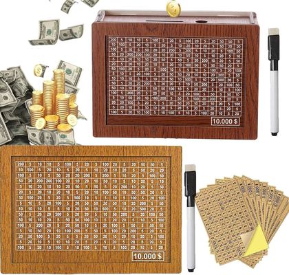 OEM/ODM 許容される 木製 キャッシュ 節約 自然色と標準のお金節約