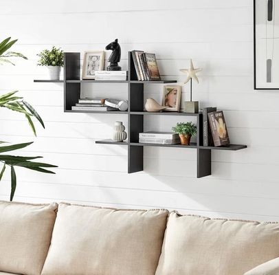 室内植物 装飾 客製化 収納 リビング 部屋 家具 の 2 層 の 壁棚