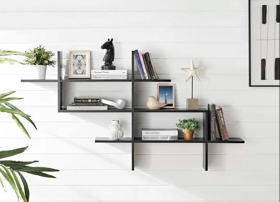 室内植物 装飾 客製化 収納 リビング 部屋 家具 の 2 層 の 壁棚