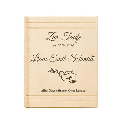 お金と環境を節約する 竹木製の貯金チャレンジボックス