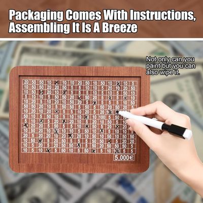 環境 貯金 箱 TIMBER 金銭 目標 と 数字 の 木製 貯金 箱