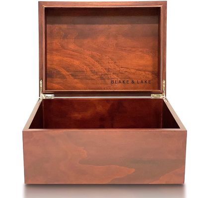 蓋付きの木製の記念品装飾箱 木製印刷 処理 スタンプ