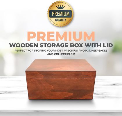 蓋付きの木製の記念品装飾箱 木製印刷 処理 スタンプ