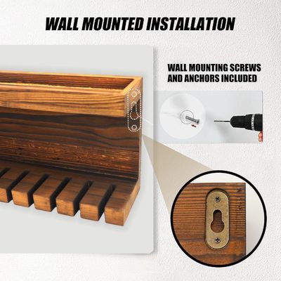 便利 な 木 の ベルト 収納 器 と 双 棚 ウォールナット/ビッチ 材料