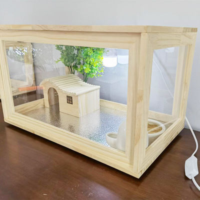 他のプレゼント クラフト 人気 50X30X30Cm ハムスターケージと生息地 遊び場 普段の鶏飼料箱