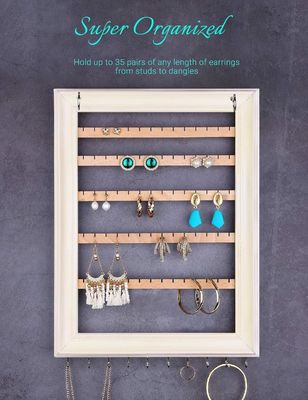 折りたたみのないラック イヤリングホルダー 壁飾り ディスプレイ ブレスレット ネックレスホルダーと棒