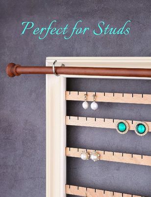 折りたたみのないラック イヤリングホルダー 壁飾り ディスプレイ ブレスレット ネックレスホルダーと棒