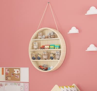 2階建ての浮遊壁に装着された現代製の青銅家具のための田舎木製棚