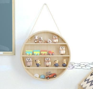 2階建ての浮遊壁に装着された現代製の青銅家具のための田舎木製棚