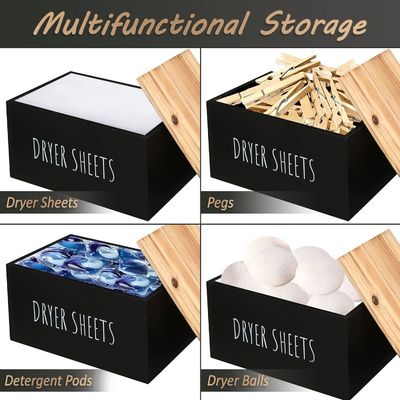 ギフトクラフト 黒木箱 容器 正方形 現代のスペース節約シート ディスペンサー