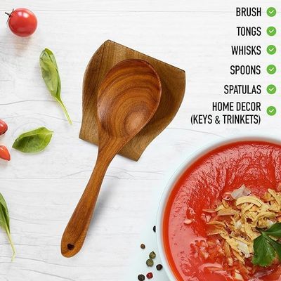 ギフト 工芸 工業 アカシア 木製 スプーンホルダー キッチン用 不滑り シリコン 脚