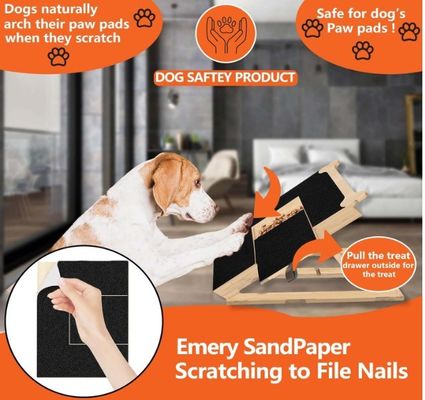 木製の犬のネイル・スケラッチボード 骨のスタイル ネイル・フィリングボード 犬用 OEM トリートメントが含まれています