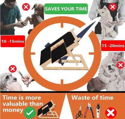 木製の犬のネイル・スケラッチボード 骨のスタイル ネイル・フィリングボード 犬用 OEM トリートメントが含まれています