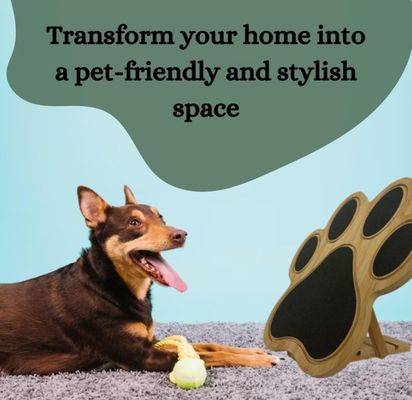 犬の爪のスケッチボード 犬のためのスケッチパッド あなたの要求に応じて 装飾用竹の足のプリント