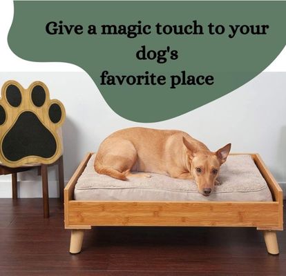 犬の爪のスケッチボード 犬のためのスケッチパッド あなたの要求に応じて 装飾用竹の足のプリント